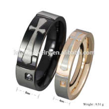 Cheap factory price cross couple ring, couple rings for valentines day, cute couple rings